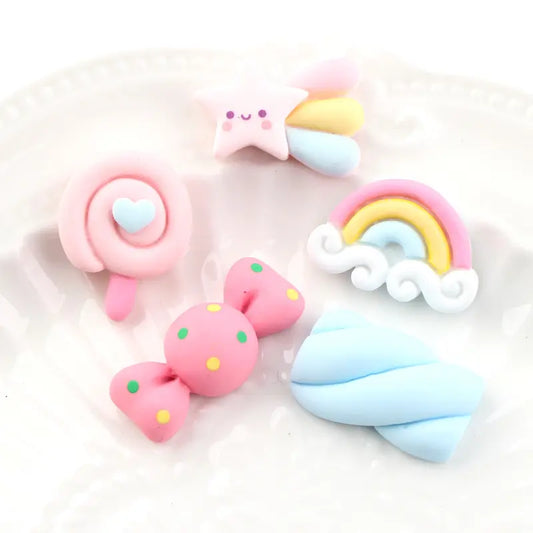 Lollipop & Rainbow Nail Kawaii